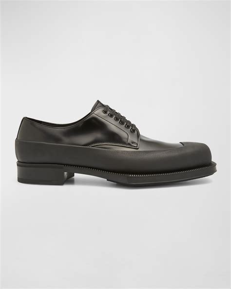 exaggerated sole derbies prada|Prada Monolith Brushed Rois Leather Derbys on SALE .